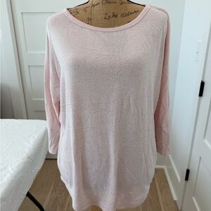 Market & Spruce Pink Knit Top | Size XL